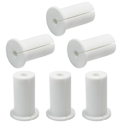 6pc Starlink Cable Grommet 1" Silicone Waterproof Wall Hole Pass Through Split Cable Bushings for TV Wire Ethernet Cord, Starlink Cable Routing Kit Accessories, 52.5mm/2.07" Ht, White