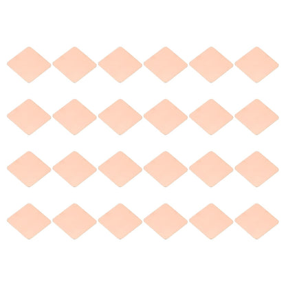 PATIKIL Copper Heatsink Pad Shims, 24 Pcs 15x15x0.3mm Copper Pad Shim IC Chipset GPU CPU Thermal Heatsink for Cooling Laptop Desktop Computer