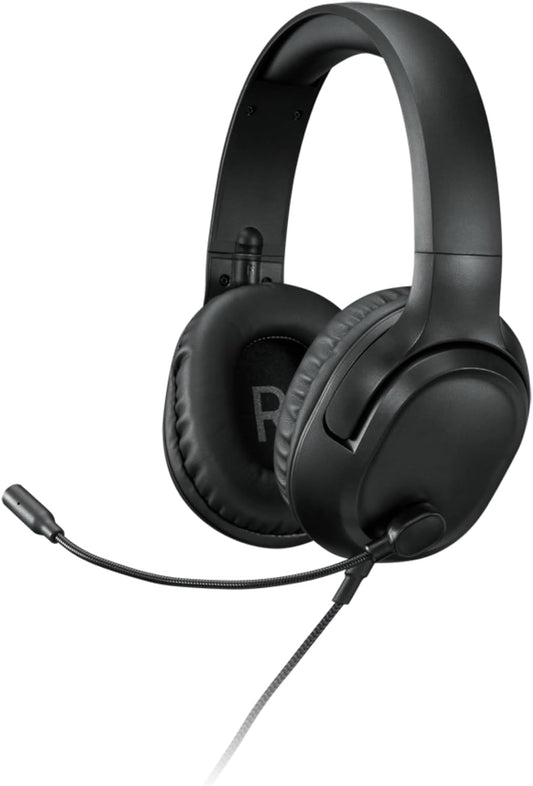Lenovo H110 Wired Gaming Headset - 3.5mm Connection, Omni-Directional Microphone, Breathable Ear Cups, Built-in Volume Wheel - Black
