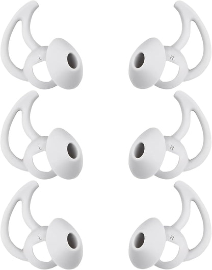 Silicone Ear Tips Replacement Earbud Tips Compatible with Bose Quietcomfort and Sport Headphone Ear Bud Tips Earbud Covers Large 3 Pairs