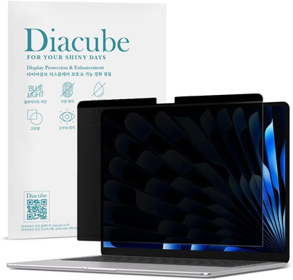 Magnetic Privacy Screen Protector for MacBook Air 15 Inch (2024 M3), Removable Anti Glare Anti Blue Light Anti Spy Screen Filter