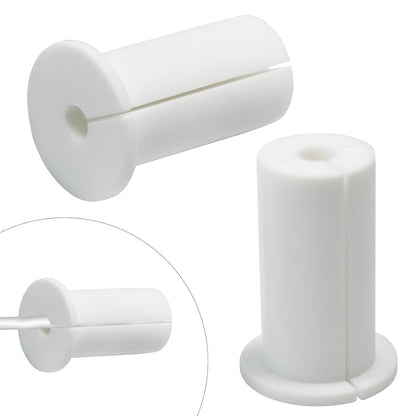 2pc Starlink Cable Grommet 1" Silicone Waterproof Wall Hole Pass Through Split Cable Bushings for TV Wire Ethernet Cord, Starlink Cable Routing Kit Accessories, 52.5mm/2.07" Ht, White