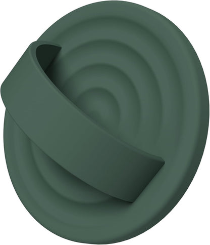 Magnetic Phone Ring Grip Holder, Silicone Finger Loop Grip, Compatible with MasSafe, Back of Phone for iPhone Pro Max/Plus/16/15/15/14/13/12 Series, Alpine Green