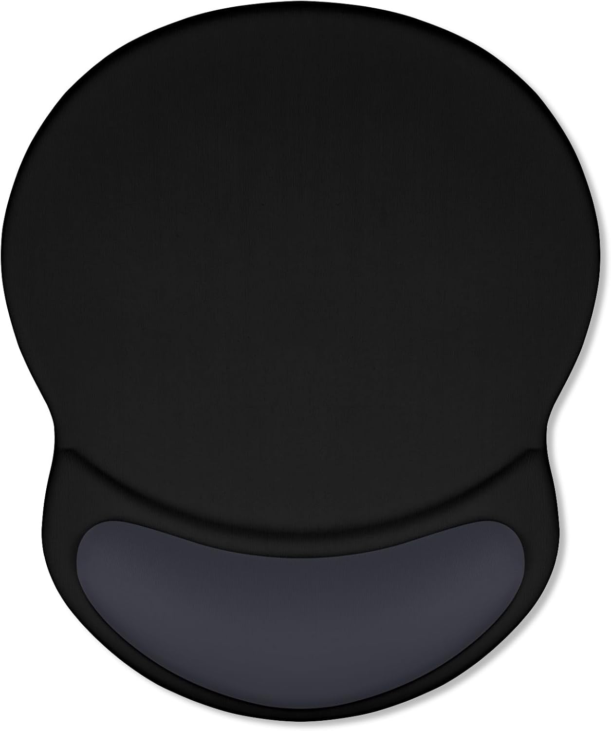 ITNRSIIET Ergonomic Mouse Pad with Comfort Gel Wrist Rest, Non-Slip PU Base, Smooth Textured Surface, Reduces Hand Fatigue & Wrist Pain, 8.7 x 7.2 Inch for Office Gaming Home, Black Gray Gradient