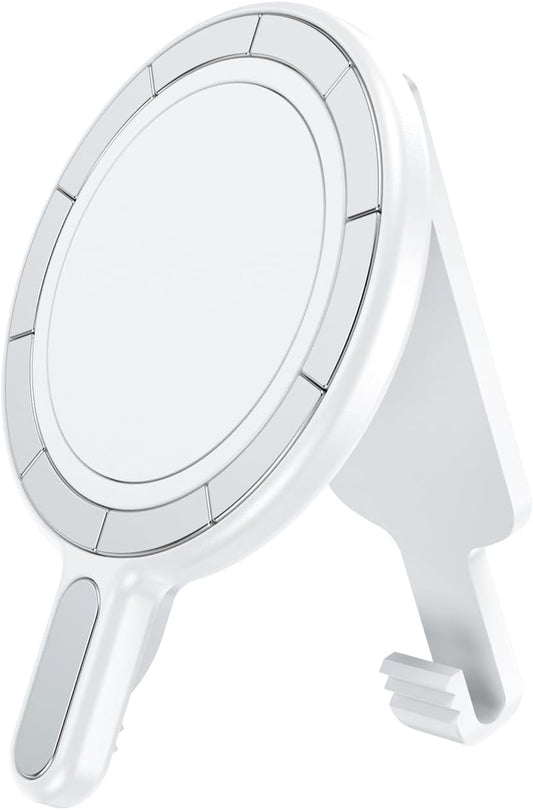 BAISRKE Magnetic Belt Clip Phone Holder, Strong Magnetic Waist Clip Compatible with Phone Cases, Portable & Versatile Accessory for Travel & Outdoor Use - White