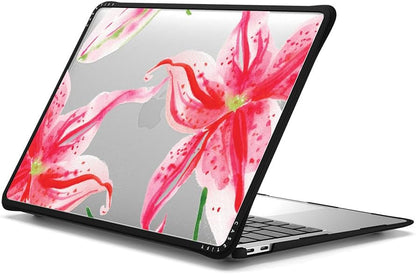 CASETiFY Impact MacBook Air 13" (M1/Intel) Case [Cushioned Impact Corners/Scratch-Resistant/Anti-Slip Grip] - Stargazer Lily - Clear Black