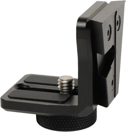 1/4 to V-Lock Vertical Mounting Bracket, L-Shaped Adapter for Teradek Vaxis Wireless Transmitter ARRI Sony RED Camera Monitor Focus Motor