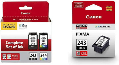 Canon PG-243/ CL-244 Ink Cartridge Multi-Pack | Compatible with Select Pixma Printers