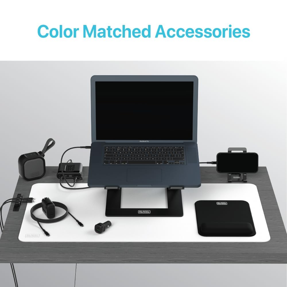 BLACK+DECKER Lightning to USB Cable - Fast Compatible iPhone Lightning Cable - Durable Braided iPhone Charger Cord - for Travel and Daily Use - Multiple Color + Length Options - 9ft