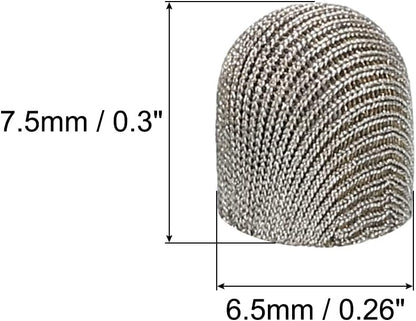 MECCANIXITY 12pcs 6.5mm Stylus Pen Fine Tips Conductive Fiber Capacitive Touch Screen Pens Tip Universal Replacement