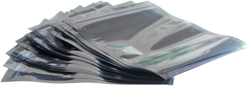 50Pcs Antistatic Resealable Bag 15X20cm/5.9X7.9inch, Premium Anti Static Bag for SSD HDD and Other Electronic Devices