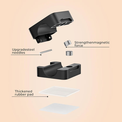 8 Pack Magnetic Cord Organizer Holder, Adjustable Cable Clips, Strong Adhesive Desk Cable Management Clips for Nightstand, Office, Car, Easy Open Design for Tidy Wire Organization