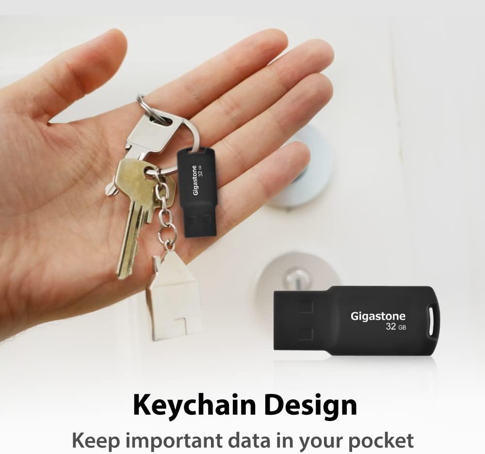 GIGASTONE V70 32GB 5-Pack USB 2.0 Flash Drive Thumb Drive Memory Stick Pen Drive Capless Design Pen Drive