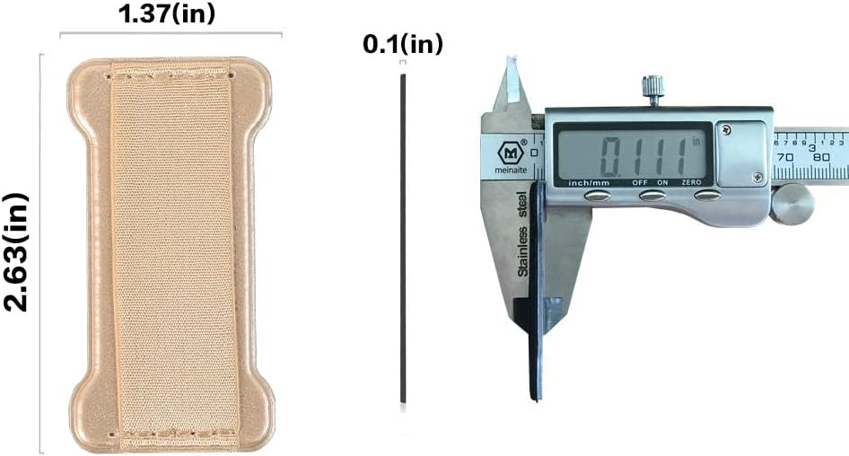 Phone Grip Holder for Hand, Universal Finger Strap Phone Holder, Finger Selfie Grip Compatible with Most Smartphones (Gold Purple) - 2Pack