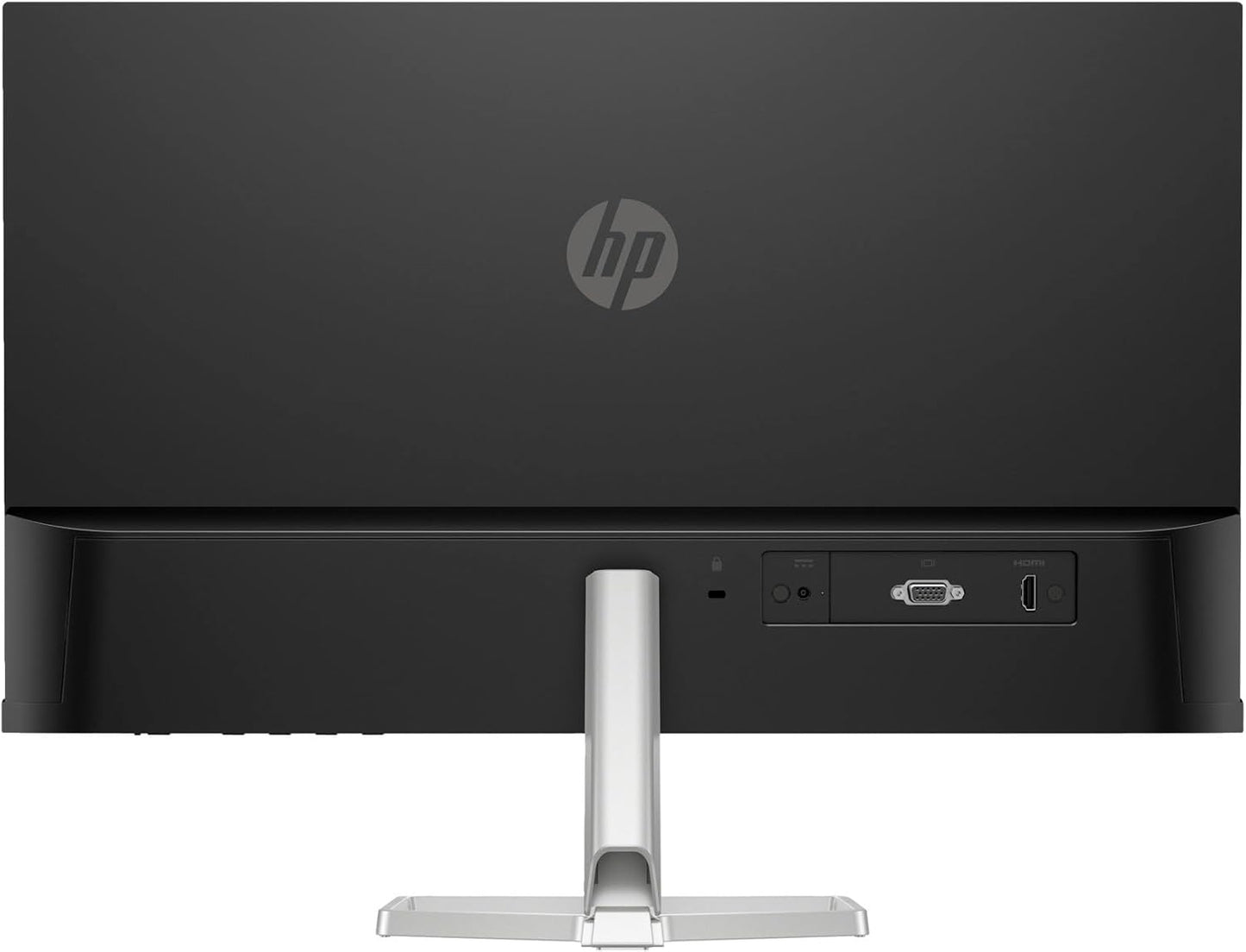 HP Series 5 524sf Monitor (Replaces M24f) 24" IPS FHD 300 nits Display, -5 to +25 Degrees Adjustable Tilt, Flicker Free, Anti-Glare, 1x HDMI, Black/Silver w/Dockztorm HUB USB Port Expander (2 Pack)