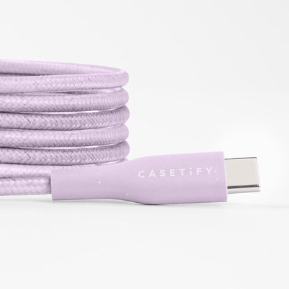 CASETiFY Powerthru USB-C to USB-C Cable (2m/6.6ft) - Lavender