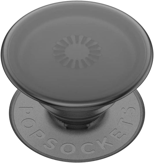 PopSockets Plant-Based Phone Grip with Expanding Kickstand, Adhesive Grip, Eco-Friendly - Translucent Black