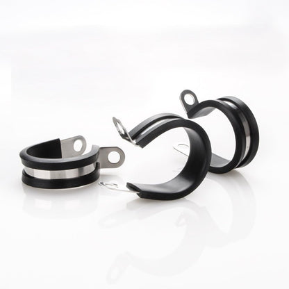 LOKMAN 20 Pack 5/16 Inch Stainless Steel Cable Clamp, Rubber Cushioned Insulated Metal Clamp, Tube Holder for Tube, Pipe or Wire Cord Installation