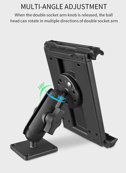 Strg Industrial Tablet Mount for 6.8" - 8.5" iPad/iPad mini Samsung Galaxy Tablets, Heavy Duty Tablet Holder Compatible with RAM B 1" and C 1.5" Size Round Ball Mounts Bases (Not Included Ball Mount)