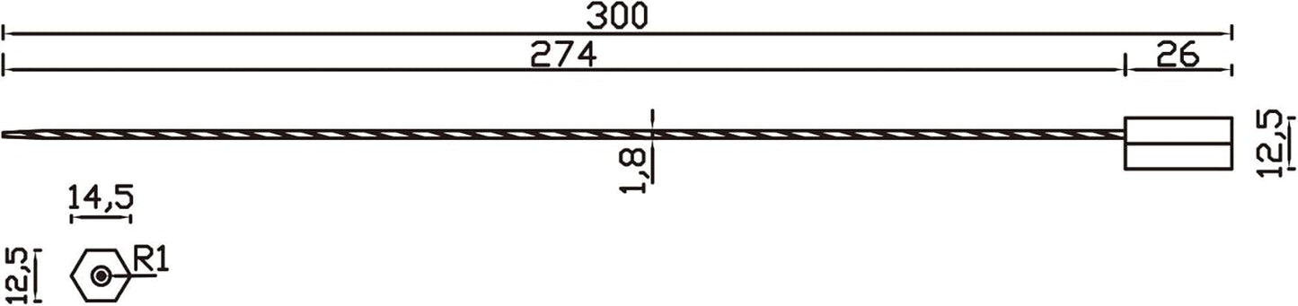 1000 Red Steel Cable Seals Metal Security Seals Tamper Resistant Seals Numbered Security Tags Safety Shipping Tags - Ties Self-Locking Padlocks for Containers Truck Trailer Tractor Cargo ISO 17712