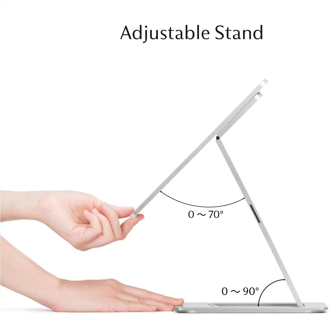 SOTSU FlipAction Elite 16" Portable Monitor | 4K | Super Compact | Pivot Rotate | 3840x2400 DCI P3 | 60Hz | 450 Nits | Full Metal CNC | Perfect Match for Mac and Windows (Silver)