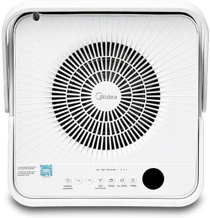 Midea Cube 50 Pint Dehumidifier for Basement and Rooms at Home for up to 4,500 Sq. Ft., Smart Control, Compatible with Alexa (White), Drain Hose Included, ENERGY STAR Most Efficient 2023