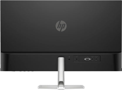 HP Series 5 527sf Monitor (Replaces Model M27h) 94F44AA#ABA w/Docztorm Dock, 27" FHD IPS (1920x1080) Display, 2x HDMI, 1x VGA, Flicker-free, Ideal for Home & Business, Black/Silver (2024 Latest Model)