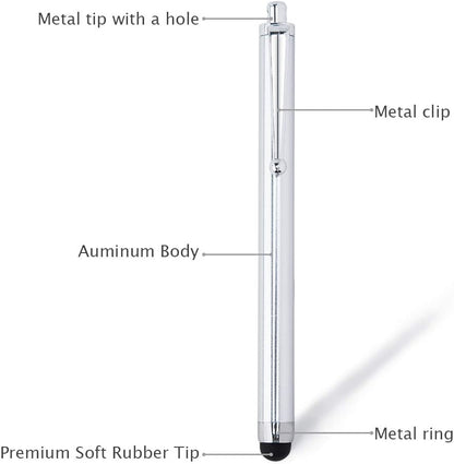 Briout Stylus Pens for Touch Screens, 36 Pack Capacitive Stylus, High Precision Compatible with All Universal Touch Screen Devices (12 Multicolor)