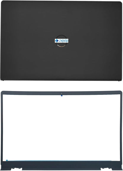 Replacement LCD Back Cover Top Case Lid Front Bezel Frame with Hinges for DELL Inspiron 15 3510 3511 3515 3520 3525 Series Laptop 0WPN8 00WPN8 9WC73 09WC73 AP3LE000901 Black