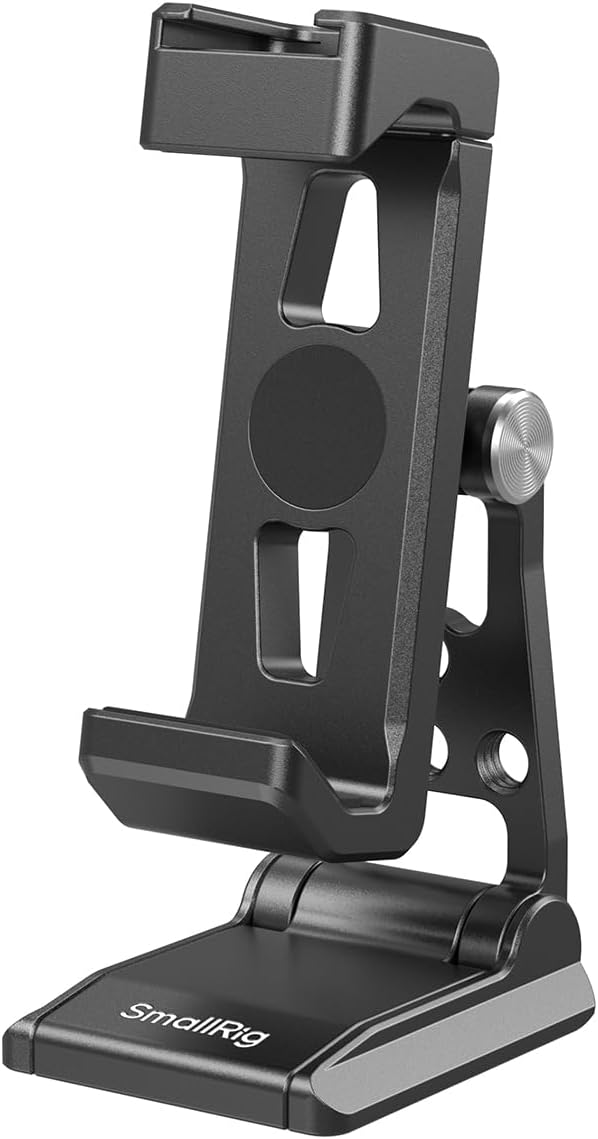 SMALLRIG Metal Phone Tripod Mount, Cell Phone Mount with Quick Release Adapter for Arca-Swiss, Multifunctional Phone Holder for Arca-Type Tripod, for DJI RS 3 Mini Stabilizer, for iPhone 17 16-4611