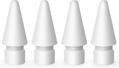 MEKO 4 Pack Replacement Tips for Apple Pencil 1st Gen & 2nd Gen, Pen Nibs for iPad Pro Pencil- White