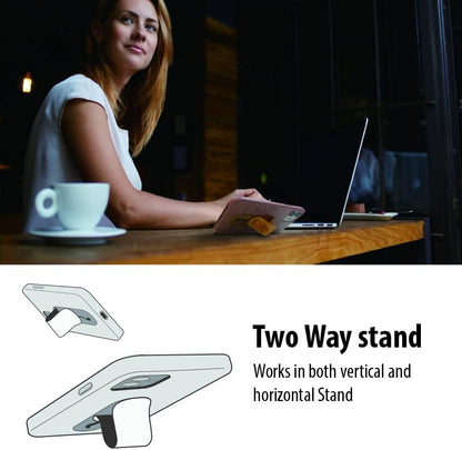 Momostick Flatstick, Cell Phone Finger Grip Strap Holder for Hand, Cell Phone Stand, New Slim Finger Loop Selfie Grip Compatible with Most Smartphones