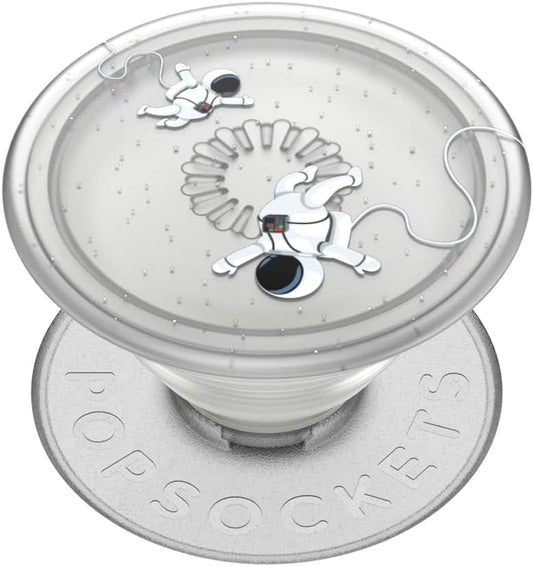 PopSockets Plant-Based Phone Grip with Expanding Kickstand, Eco-Friendly, Adhesive Grip - Translucent Space Walk