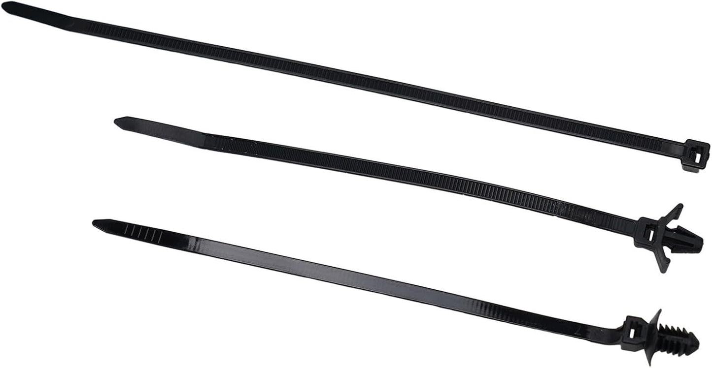 45 Pieces Car Cable Management Kit With Push Mount Cable Ties And Wire Routing Clips, Nylon Cable Tie Buckle Set For Automotive Engine Bay Wire Organization