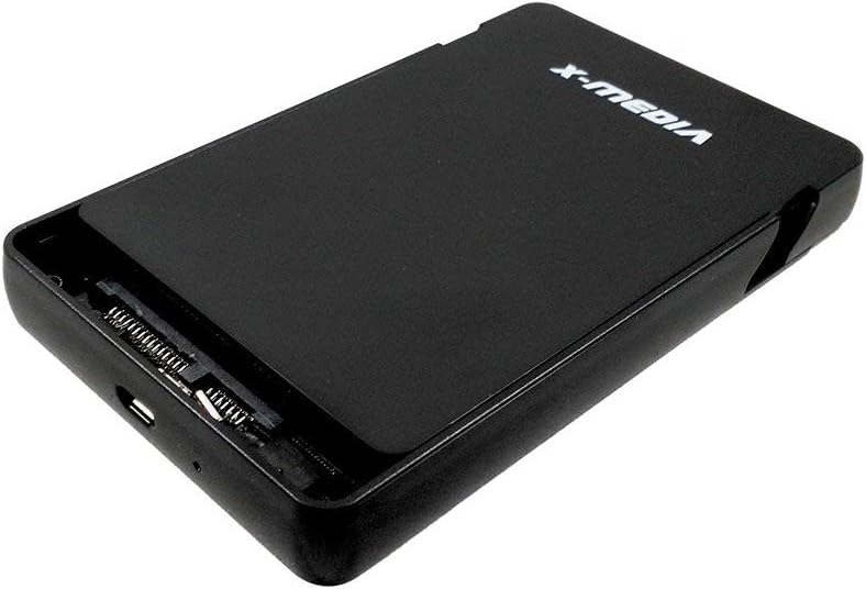 X-MEDIA XM-EN2279 2.5-Inch Tool-Free USB 2.0 SATA SSD HDD Hard Disk Drive External Enclosure Case | Support 7mm / 9.5mm