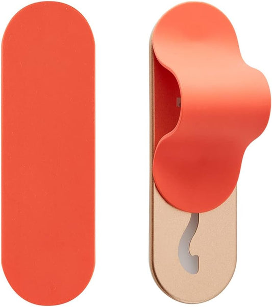 Momostick Flatstick, Cell Phone Finger Grip Strap Holder for Hand, Cell Phone Stand, New Slim Finger Loop Selfie Grip Compatible with Most Smartphones