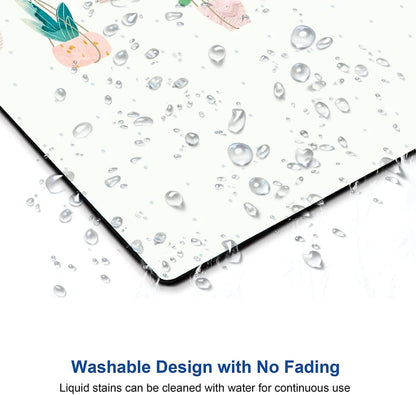 Mouse Pad, Plants Mouse Pad, Square Mouse Mat Waterproof Mousepad Non-Slip Rubber Base Mouse Pads for Office Laptop