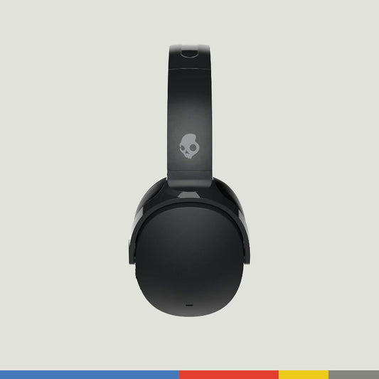 Skullcandy Hesh ANC Wireless Over-Ear Bluetooth Headphones with Charging Cable, Active Noise Cancelling, Up to 22 Hrs Battery, Foldable Lightweight Design, Microphone for iPhone Android - True Black