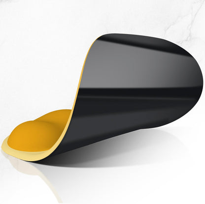 ITNRSIIET Ergonomic Mouse Pad, Cushioned Gel Wrist Rest, Non-Slip Base, Smooth Surface, Cute Multi-Color, 9.5 x 8.2 in, Yellow Gradient