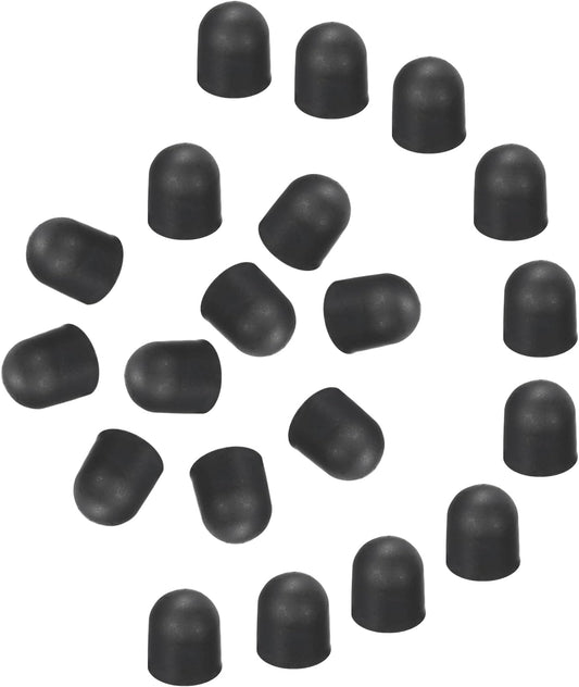 MECCANIXITY 60Pcs Replacement Stylus Pen Tips 5mm Conductive Capacitive Touch Screen Pens Tips Silicone Rubber, Black