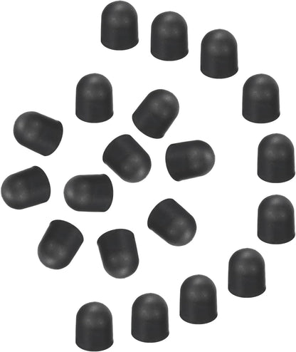 MECCANIXITY 40Pcs Replacement Stylus Pen Tips 5mm Conductive Capacitive Touch Screen Pens Tips Silicone Rubber, Black
