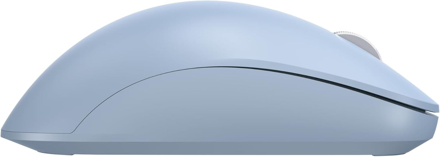 Incase Bluetooth Ergonomic Mouse – Designed by Microsoft – Two Thumb Buttons, Easy to Grip Thumb Rest, Precision Tracking, Connects 3 Devices, 15 Month Battery Life, PCs/Laptops (Pastel Blue)