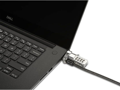 Kensington Universal 3-in-1 Combination Laptop Lock, Computer Security Locking Cable - Resettable Version (K62316WW), Black