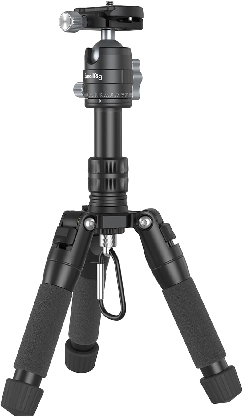 SmallRig VT-20 Aluminum Mini Tripod, 20" Desktop Tripod with 360° Ball Head, Compact Desktop Tripods for DSLR Camera Video Camcorder, Load up to 13lb/6kg