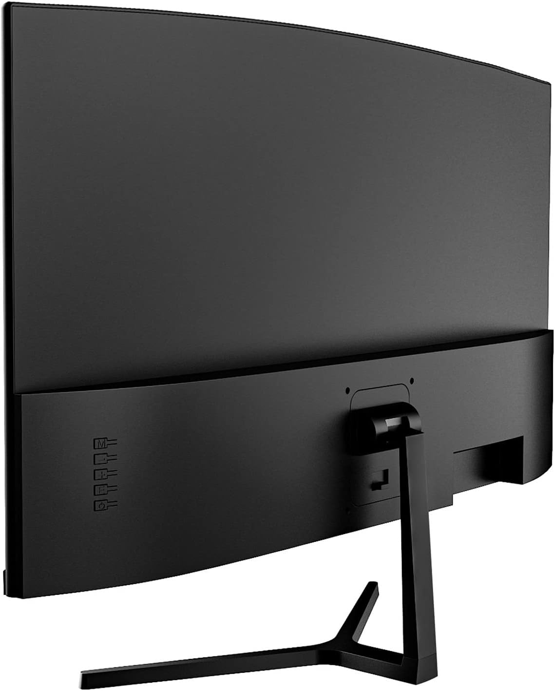 CRUA 24” Curved Gaming Monitor, 180Hz/144Hz FHD 1080P, Support 120% sRGB, AMD FreeSync, Low Motion Blur, Wall Mount Installs Compatible, for Office and Games(HDMI 1.4 & DP 1.2) – Black