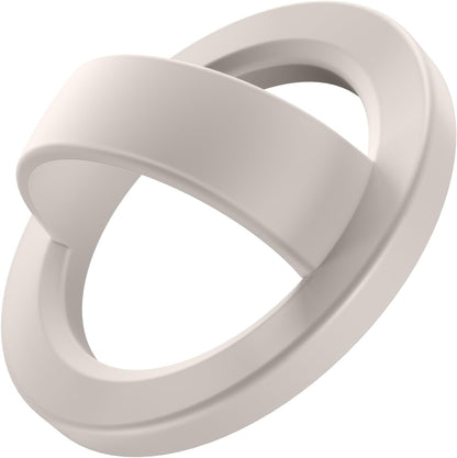 Magnetic Phone Grip, Removable Loop Grip with Soft Finger Strap, Silicone Phone Ring Holder for Back of Phone for iPhone 16/15/14/13/12 Pro Max/Plus, Stone