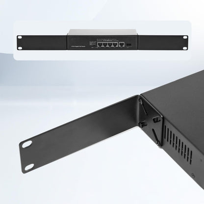 Rack Mount Kit for 7.9 inch Switches, Adjustable Rack Ears for Netgear, Cisco, D-Link, TRENDnet and HP Products, Mount 7.9" Wide to 19" Equipment, Adjustable Hole Distance 14-30mm