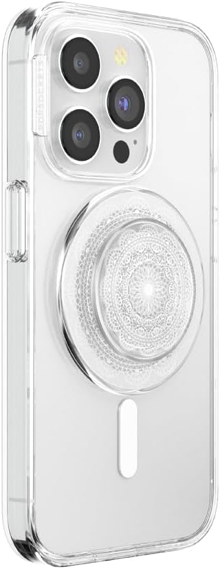 PopSockets Phone Grip for MagSafe with Kickstand, Magnetic Stand, Swappable Top, Secure Hold for iPhone MagSafe Cases, Phone & Tablet Grip, Cute PopSockets - Doily Life