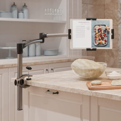 LEVO G2 Clamp on Tablet Holder for Desk: iPad Holder Stand, Kindle Holder, iPad Desk Mount, Premium