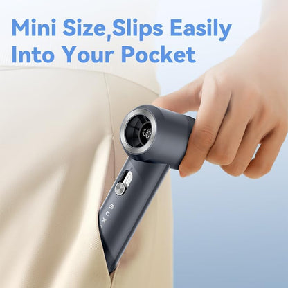 Portable Fan For Travel Mini: Small Pocket Handheld Personal Rechargeable Battery Operated USB High Speed Keeping Cool In Hot Weather Beach Gifts For Women (gray)